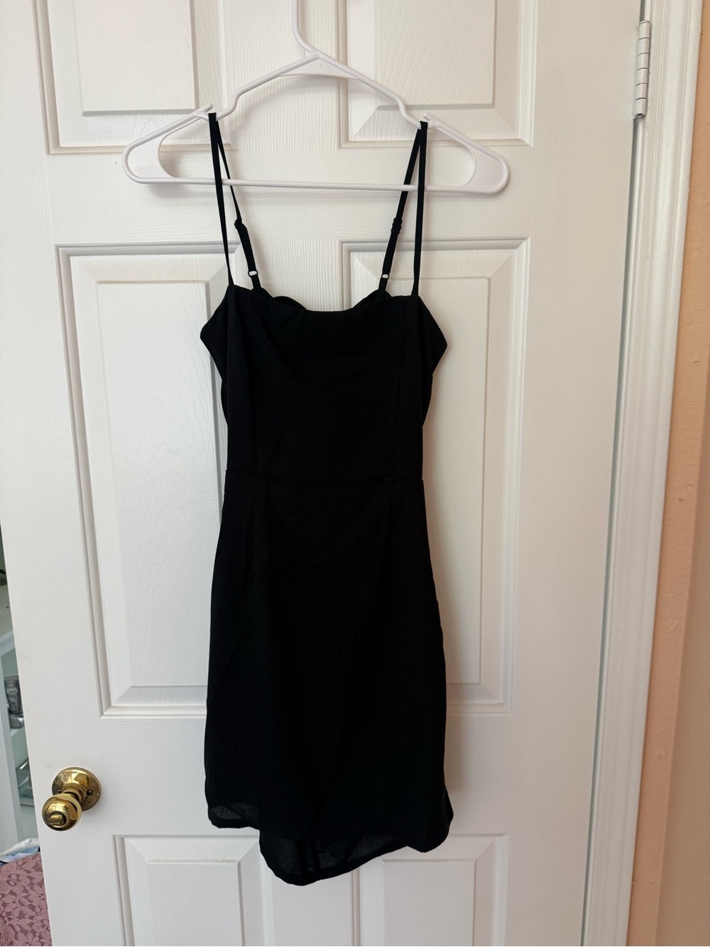 Nasty Gal Black Spaghetti Strap Mini Dress